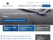 Tablet Screenshot of intuitive-analytics.com